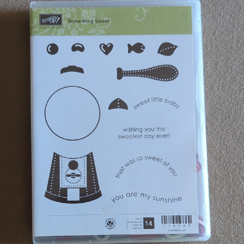 Stampin Up! Something Sweet Rubber Stamp Set